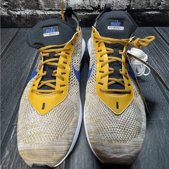 Nike Air Max FlyKnit Racer Elemental Gold FD2764 700 Us Mens Size 11.5 - Picture 3 of 12